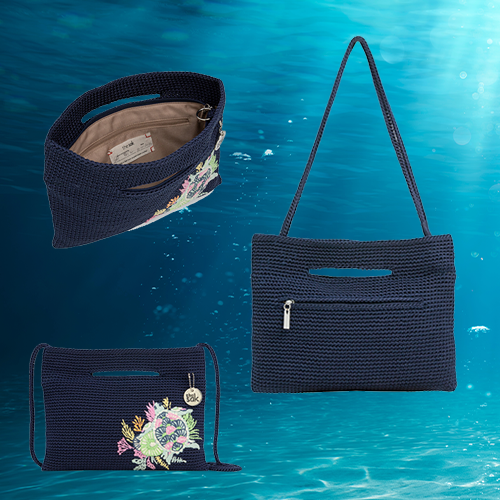 The Sak x Oceana Convertible Crossbody Bag Navy Oceana Marine Wildlife Adoption and Gift Center