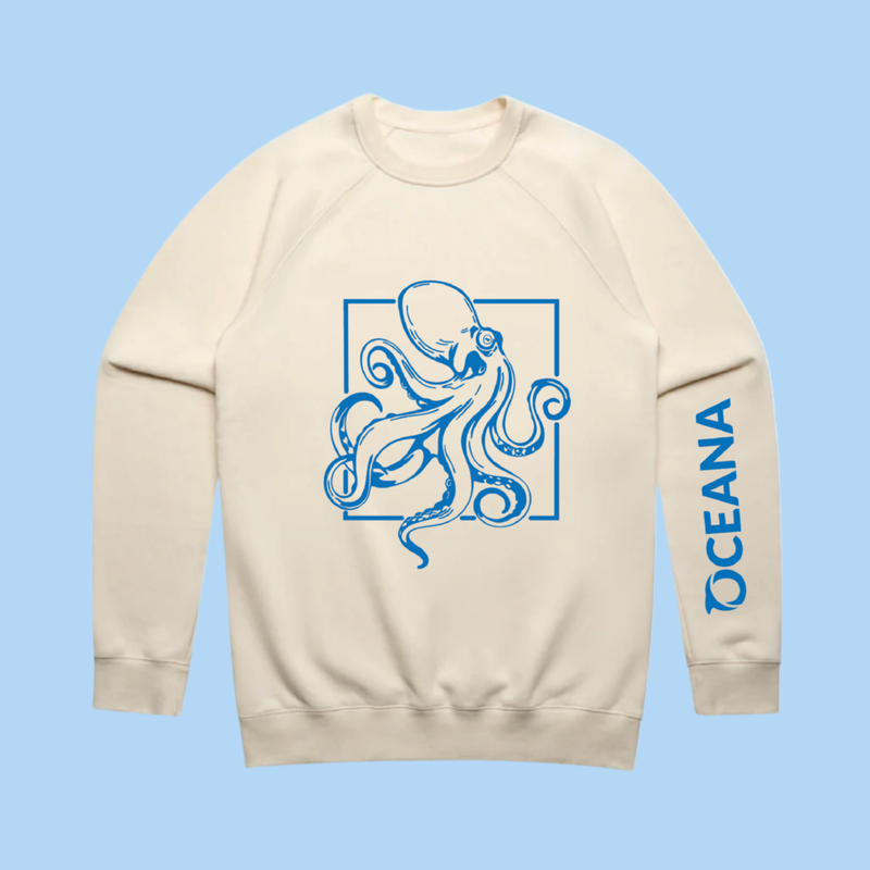 Ivory Octopus Crewneck Sweater