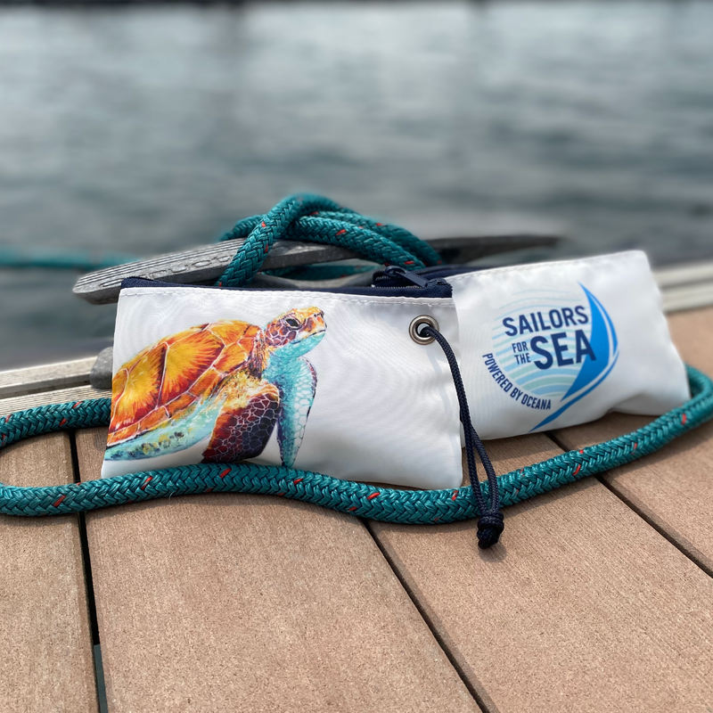 Sailors for the Sea x Sea Bags Wristlet