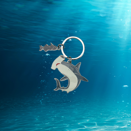 Hammerhead Shark Keyring