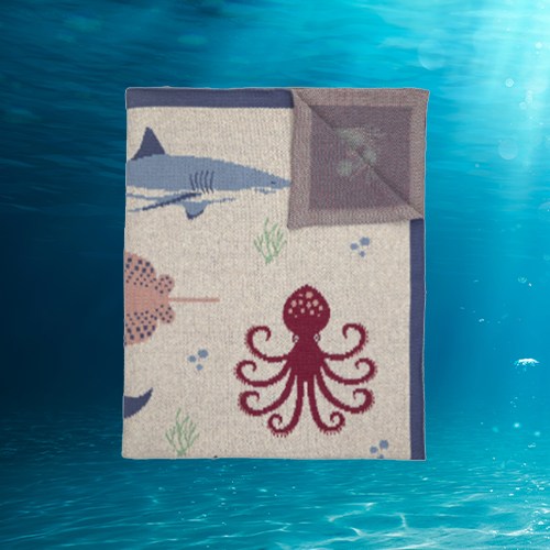 Ocean Critters Throw Blanket – Oceana Marine Wildlife Adoption and Gift ...