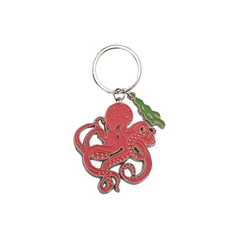 Giant Pacific Octopus Keyring