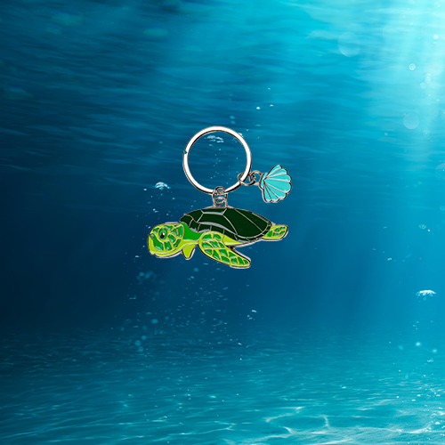 Green Sea Turtle Keyring